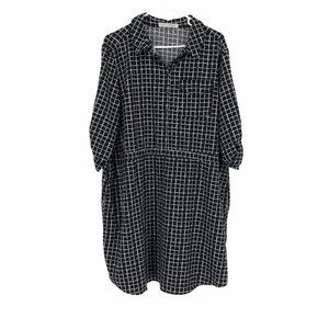 Suzy Shier business casual checkered dress 2X